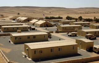 prefabrik çelik askeri kamp-min